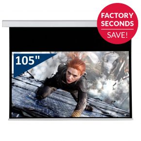 FACTORY SECONDS Encore 105" 16:9 CineMotion Stealth 4K Motorised In-Ceiling Screen