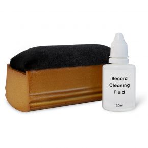 Record Cleaning Brush with Cleaning Fluid Wood Handle