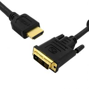 1m Avico HDMI Male to DVI-D Single-Link Male Gold Plated Video Cable HDC301