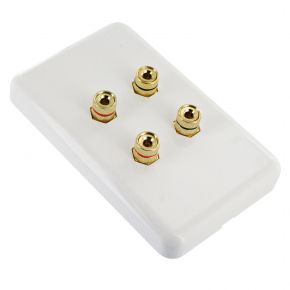 Premium Pre-Assembled Wall Plate for 2 Speakers WP1022 