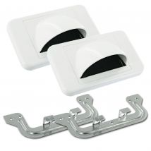2 Pack Bull Nose Forward Wall Plates (White) BUN900556