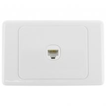 Single Port CAT6 Network Punch Down Wall Plate