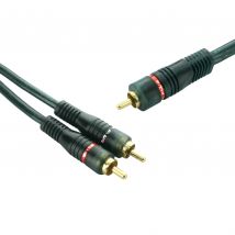 10m Subwoofer Cable 1RCA to 2RCA XNT1510