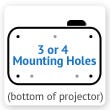Projector Mounting Holes